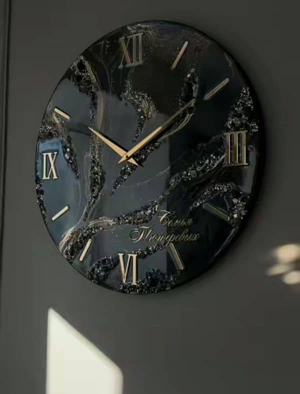 Resin customise Wall clock 24 inches 2