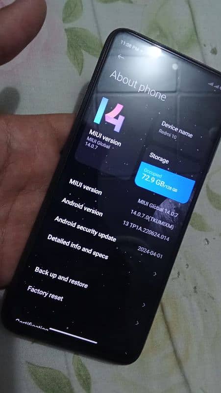 Redmi 10  6/128 Condition 10/9  With only Box 3