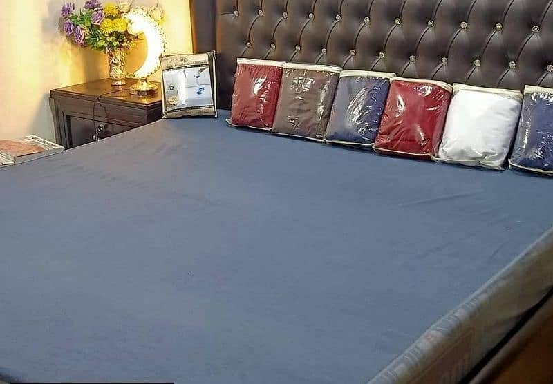 Waterproof metress fitted cover bed sheets, double bed king size 6