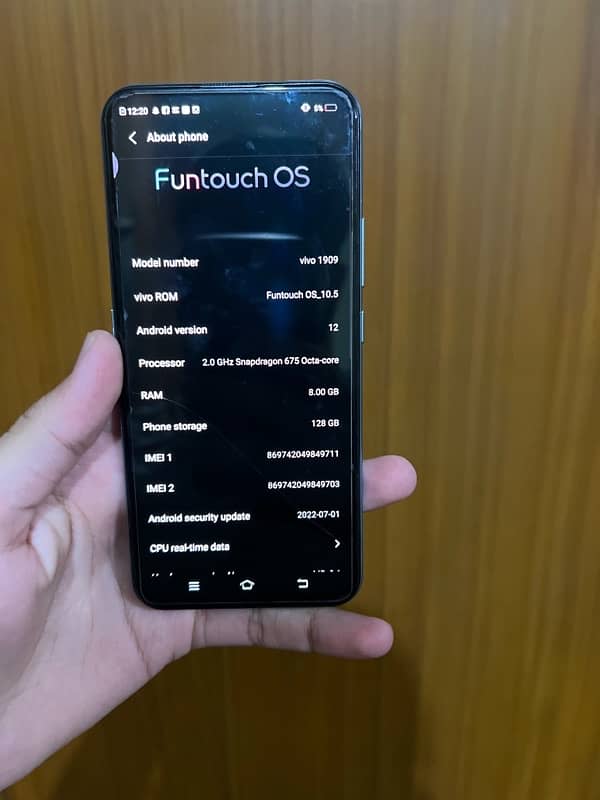 vivo v17 pro 8/128 for sale 2