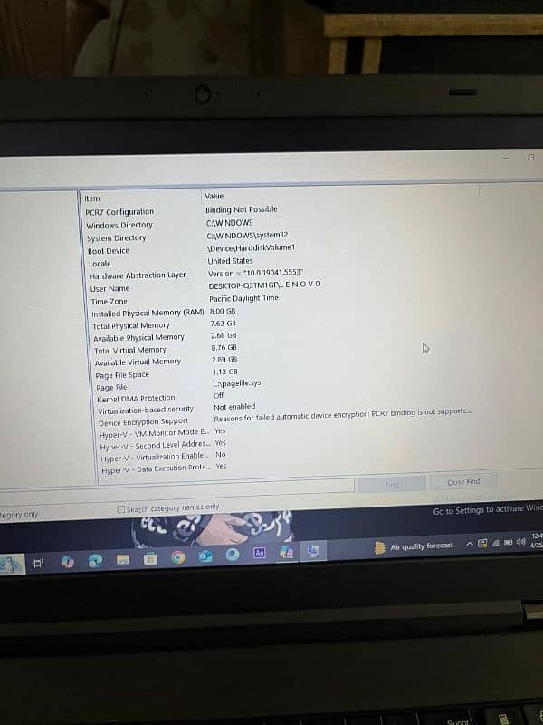 Lenovo Core i7 4th gen 7