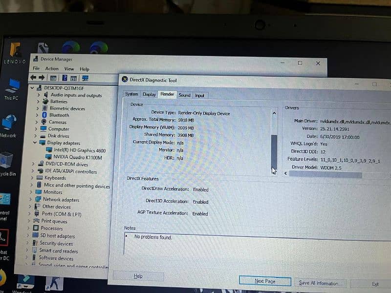 Lenovo Core i7 4th gen 12