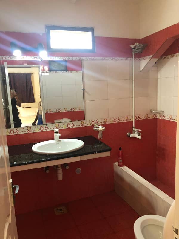 Fully Furnished Single Room With Bathroom, Peaceful N Secured, Line Sweet Water, Car Parking, Boundary Wall Project 4
