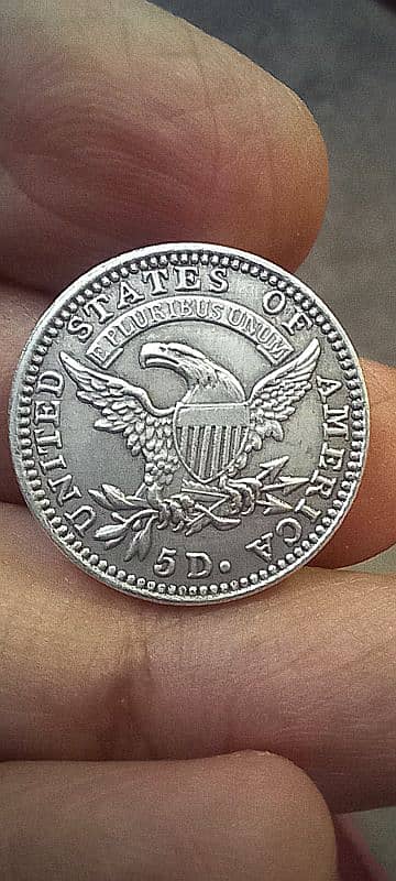 AMERICAN ANTIQUE, OLD & RARE (5) SILVER DOLLAR COINS COLLECTORS SET 8
