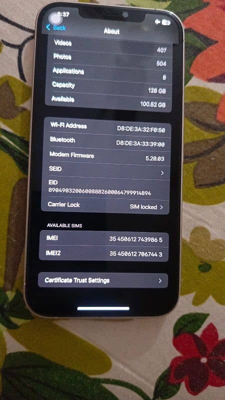 Iphon 12 pro max JV white colour 10/9 Condition battery health 89% 3