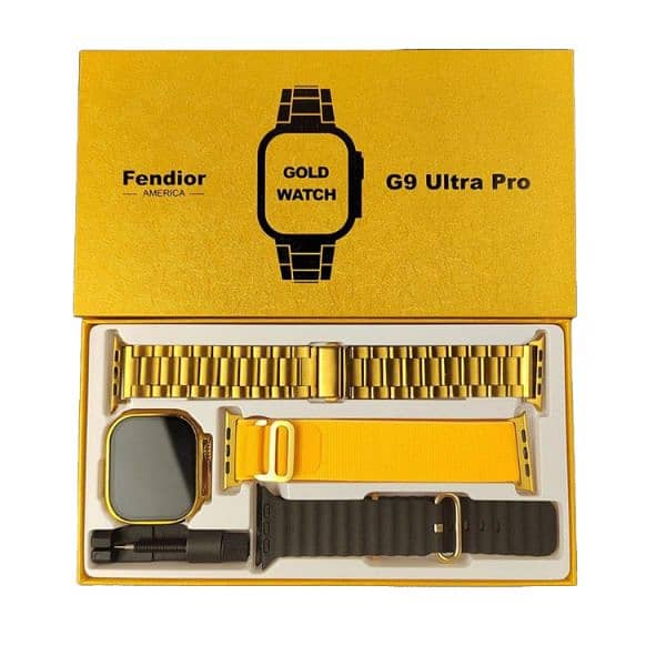 G9 Ultra Pro 3in1 Golden Watch 0