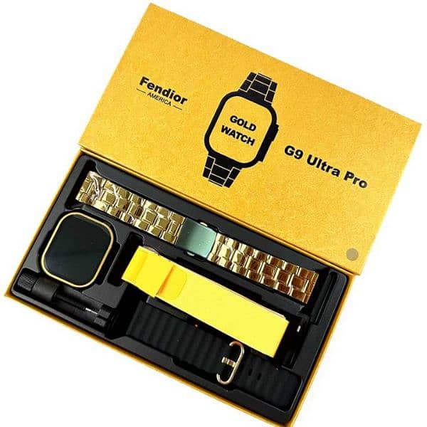 G9 Ultra Pro 3in1 Golden Watch 1