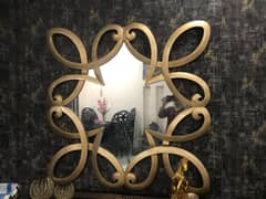 Console table with mirror