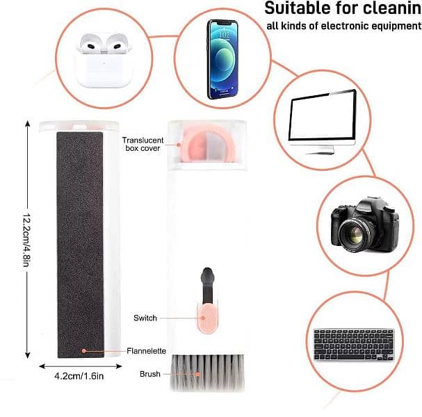 Clean Gadgets Like a Pro – 7-in-1 Portable Cleaning Kit. 1