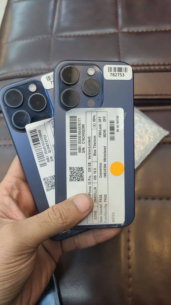 Apple iPhone 15 Pro | 128GB | JV | 95% Health | stock 0
