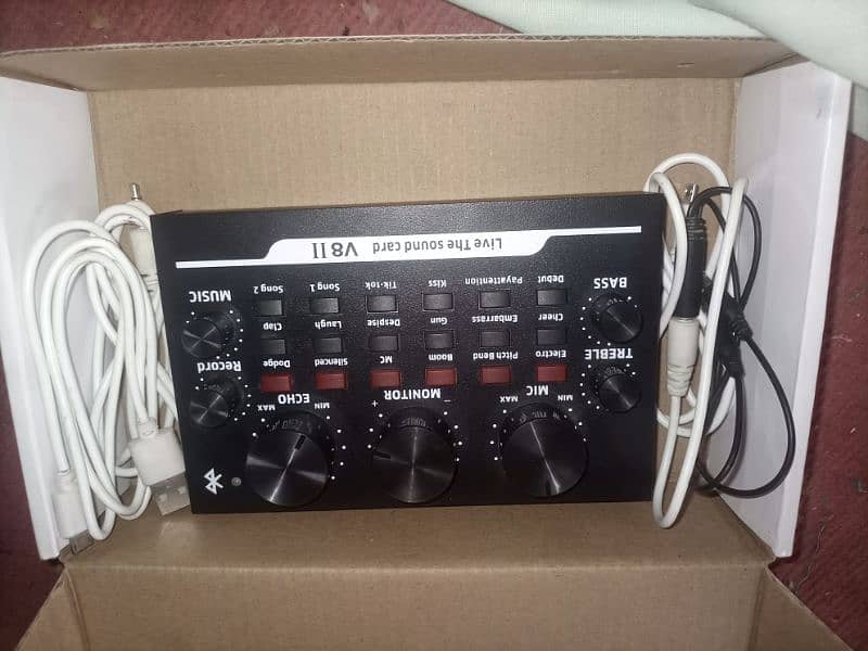 BM800 condenser microphone kit with V8 sound card 3