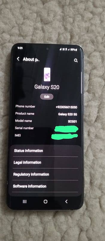 Samsung Galaxy S20 12/128 Dot On Screen (See Pictures) 0
