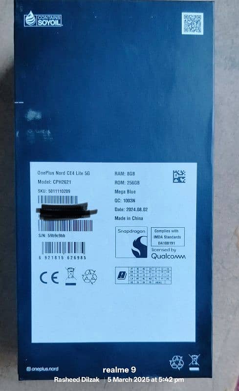 one plus Nord Ce4 lite 5g brand new 0