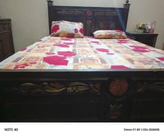 Wooden bed for sale in good condition