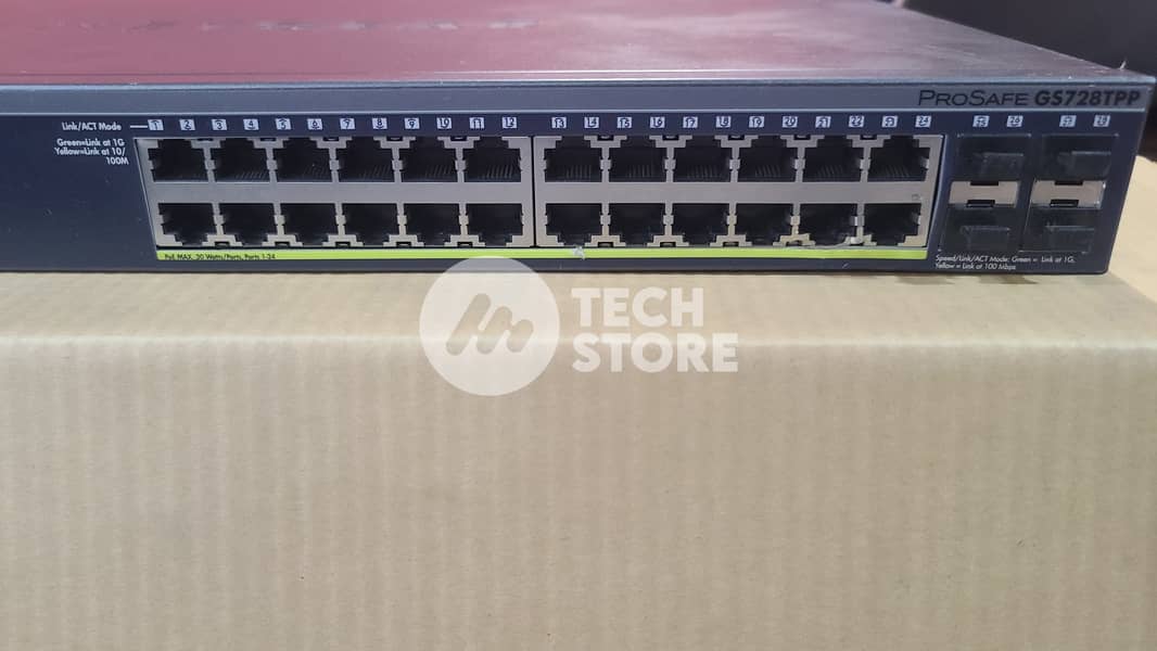 NETGEAR Gigabit Ethernet Smart Switch 28-Port PoE (GS728TPP) (Renewed 10
