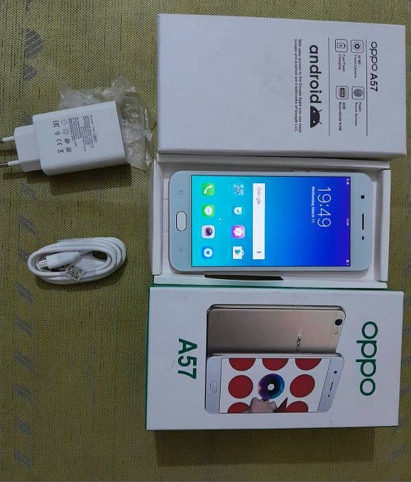 6/128GB A57 Complete Box Charger New 0