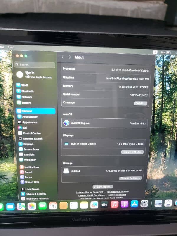 Apple MacBook pro 13inch 2018 core i7 16gb/512gb 5