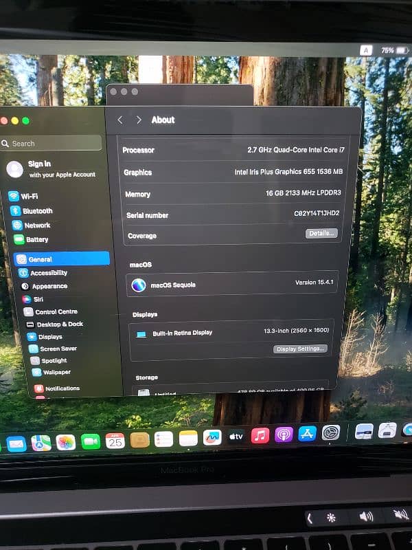 Apple MacBook pro 13inch 2018 core i7 16gb/512gb 6