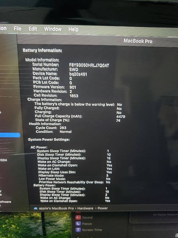 Apple MacBook pro 13inch 2018 core i7 16gb/512gb 9