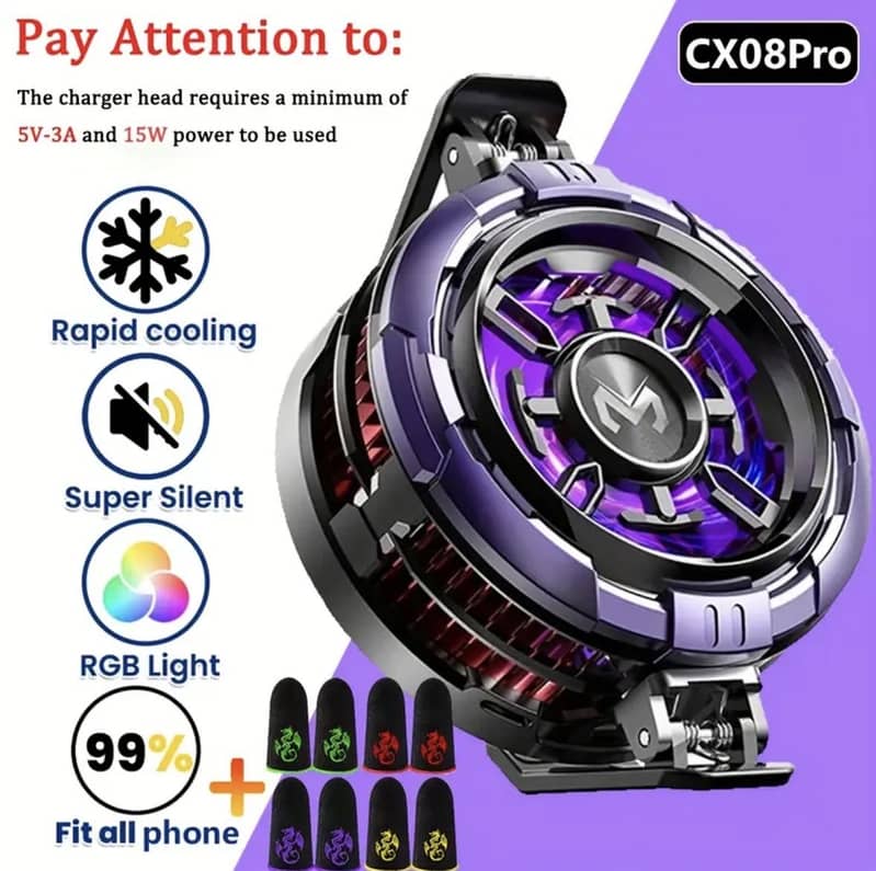 CX08 Pro Magnetic cooler fan memo 0