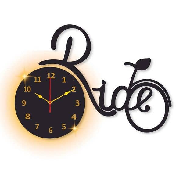 Wall clock with light 2
