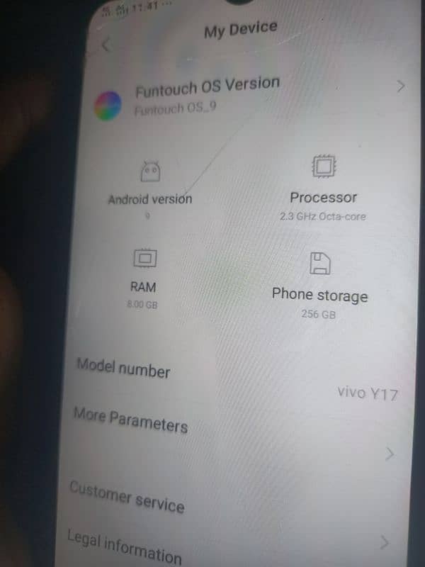 Vivo y17 for sale and exchange 2