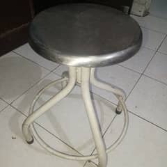 patients stool  revolving chair stainless top