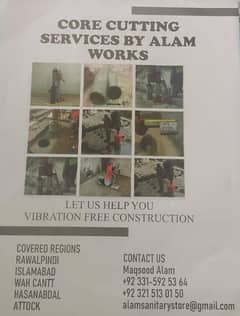 RCC Slab Core Cutting Services Without Vibrations