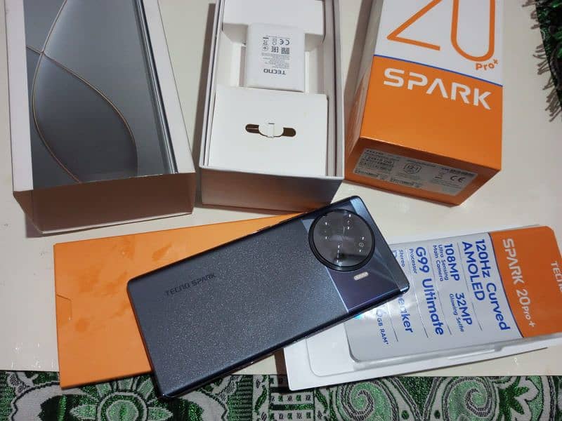Tecno Spark 20 Pro+ | 8+8/256 with original box charger 5