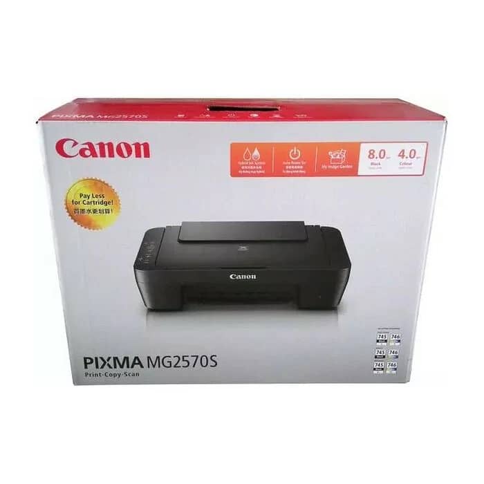 Canon MG2570s AiO Printer Black & Colour 0