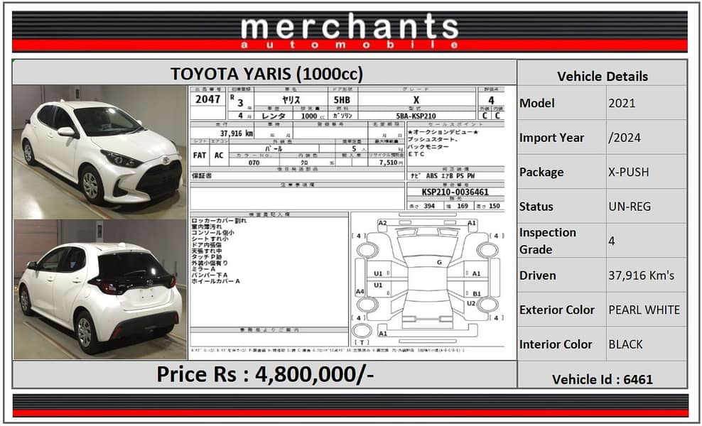 Toyota Yaris 2021 X PUSH 4