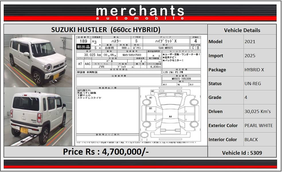 Suzuki Hustler 2021 HYBRID G 2