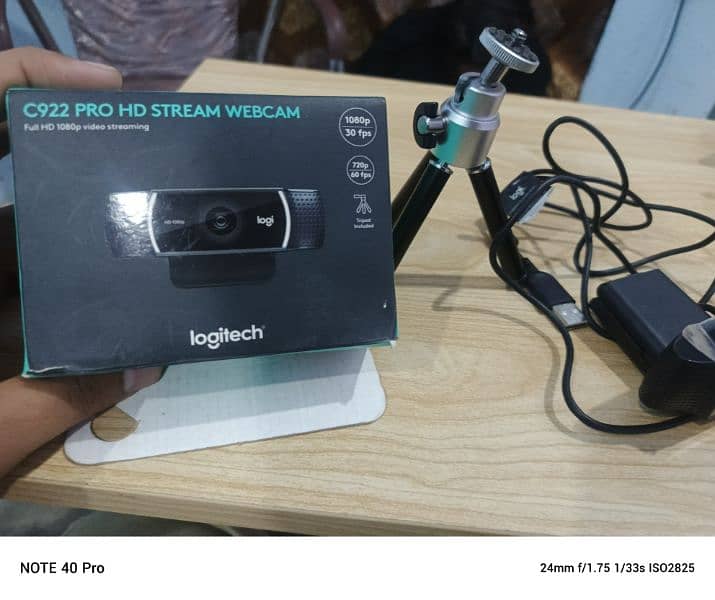 Logitech C922 Pro Stream HD Webcam 1080p ( delivery available) 4