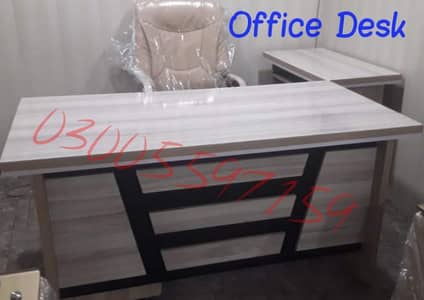 Office table work study ceo desk wd side rack meeting chair center use ...