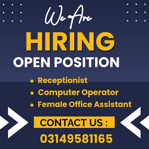 Female staff required 0