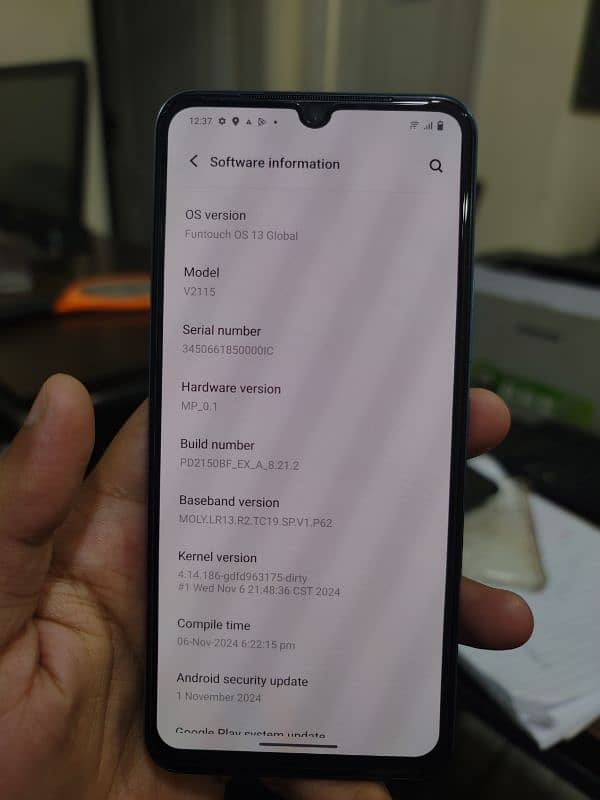 Vivo v23e 10/10 Condition 8+4 Ram 256Gb Rom 11