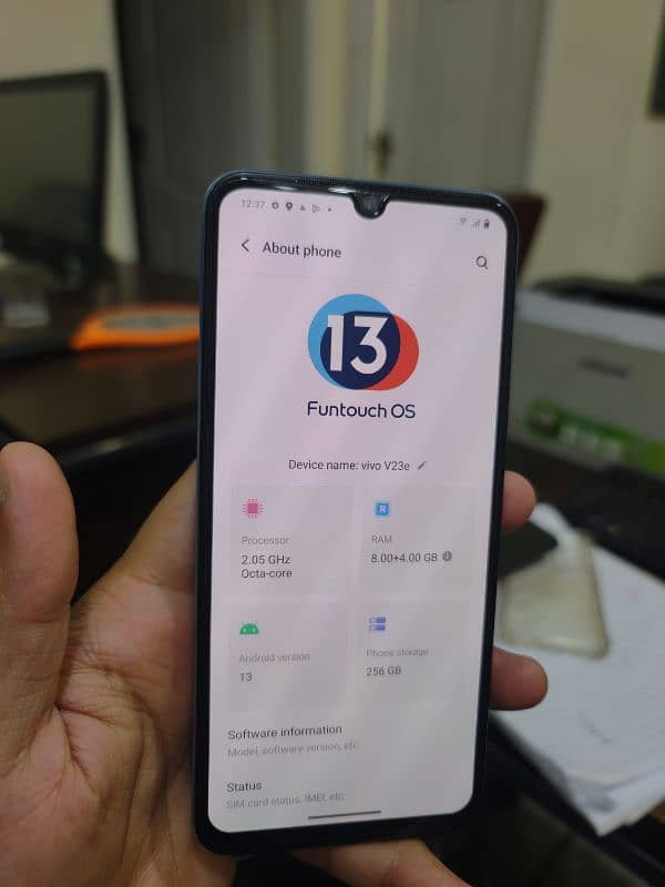 Vivo v23e 10/10 Condition 8+4 Ram 256Gb Rom 12