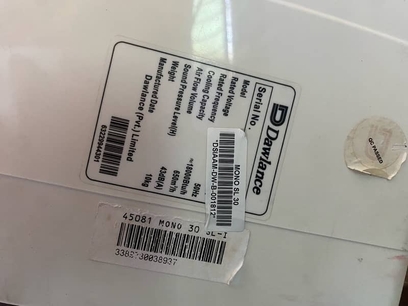 Dawlance split Ac for sale 1