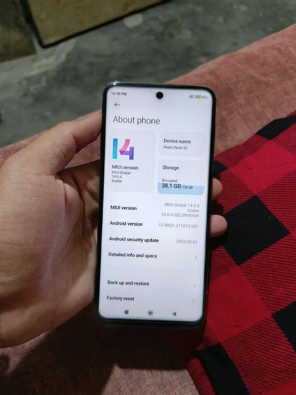 Redmi Note 9S with Box 0
