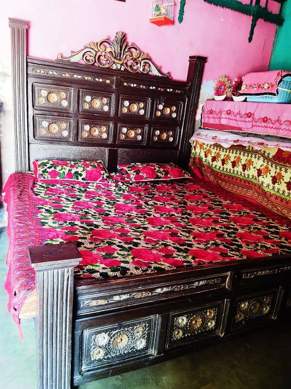 Bed Double And Dressing without Materes 0