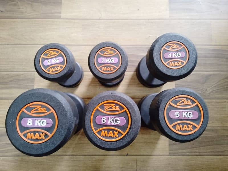 Rubber coated dumbbells /Gym equipments / Exercise Dumbells 2