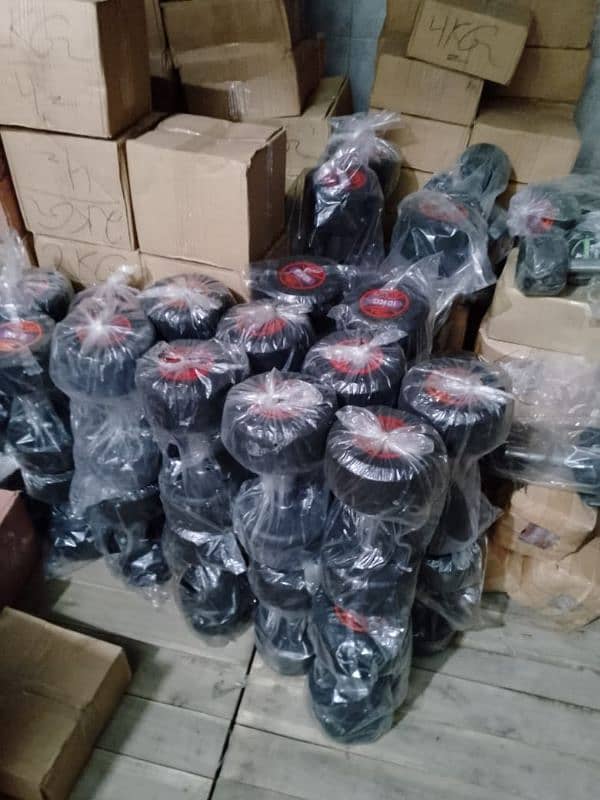 Rubber coated dumbbells /Gym equipments / Exercise Dumbells 5