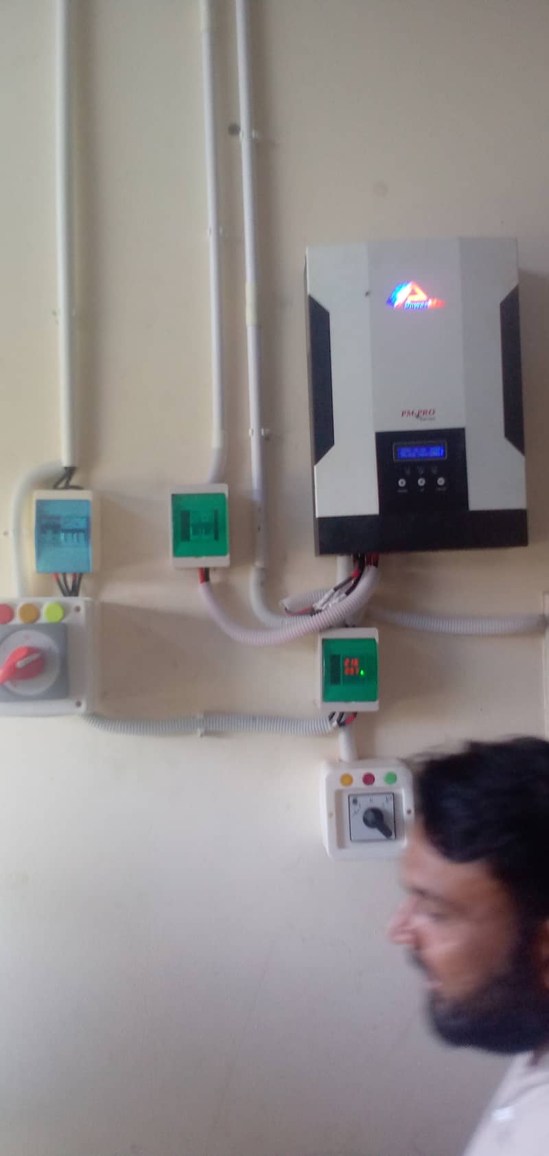 Solar inverter ATS auto transfer switch Wapda to solar system 0