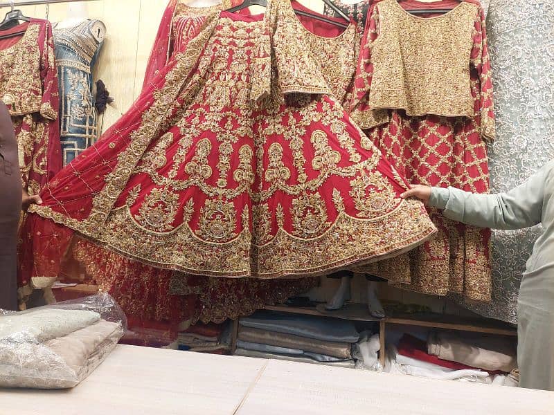 Barat Lehanga Bridal Lehnga For Sale Heavy Work on Net 0