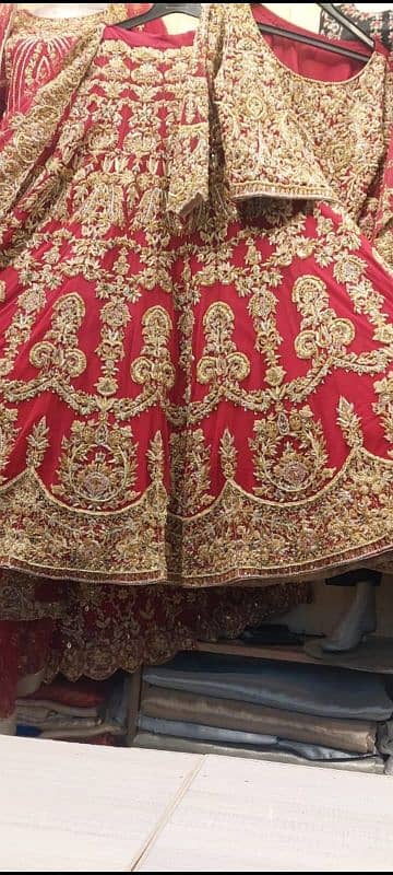 Barat Lehanga Bridal Lehnga For Sale Heavy Work on Net 16