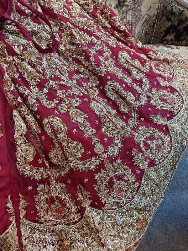 Barat Lehanga Bridal Lehnga For Sale Heavy Work on Net 17