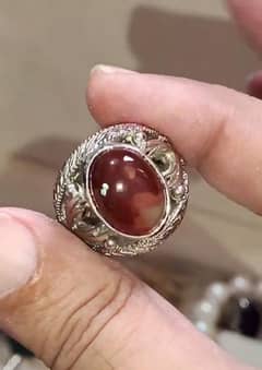 Beautiful Aqeeq Ring omani design