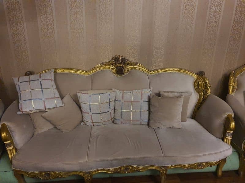 Chinyoti Sofa Set, 1 Triple Seater Sofa, 2 Single Seater Sofa 0
