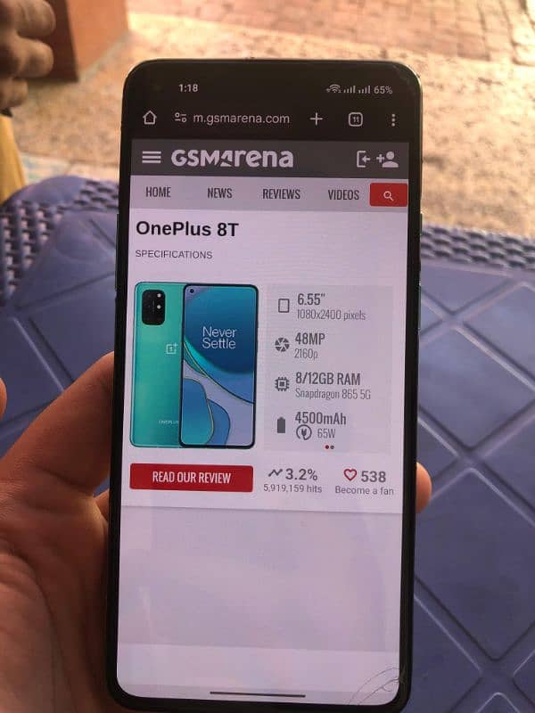One Plus 8T 12/256 new 2