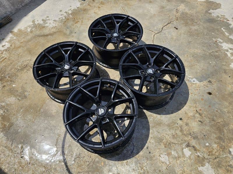 RapidDash Rims 15 Inch 4 nut 100 PCD 2
